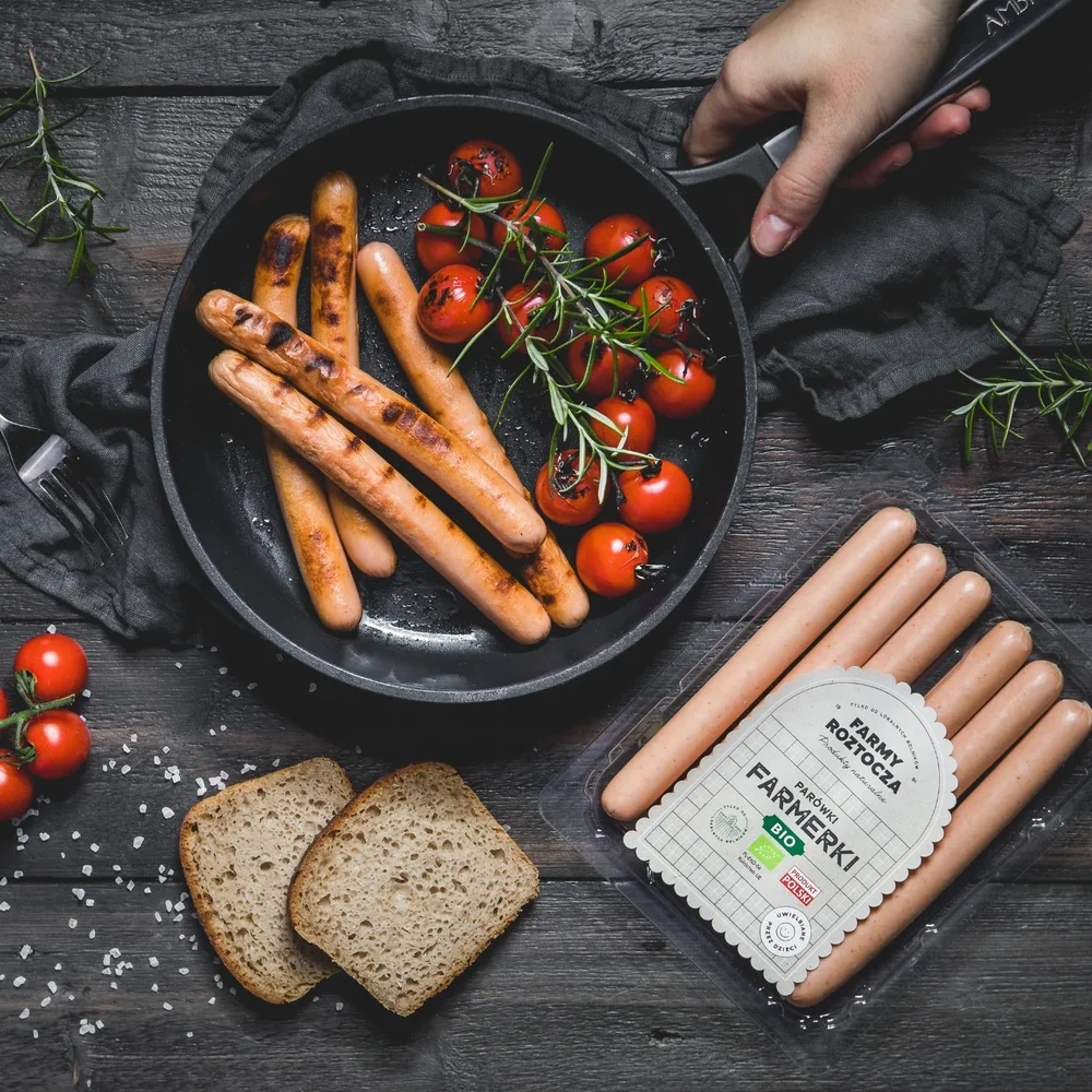 Parówki Farmerki z kurczaka Bio