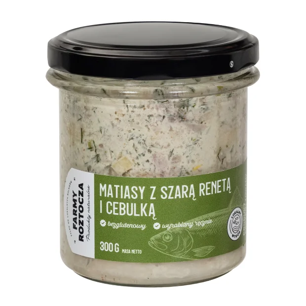 Matiasy z szarą renetą i cebulką 300 g Farmy Roztocza