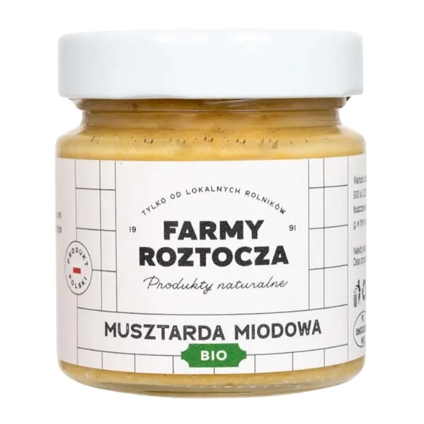 Musztarda miodowa Bio 220 g Farmy Roztocza