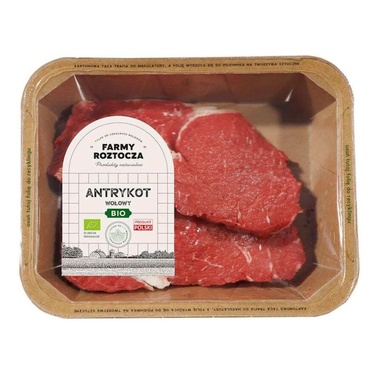 Antrykot wołowy Bio 300 g Farmy Roztocza