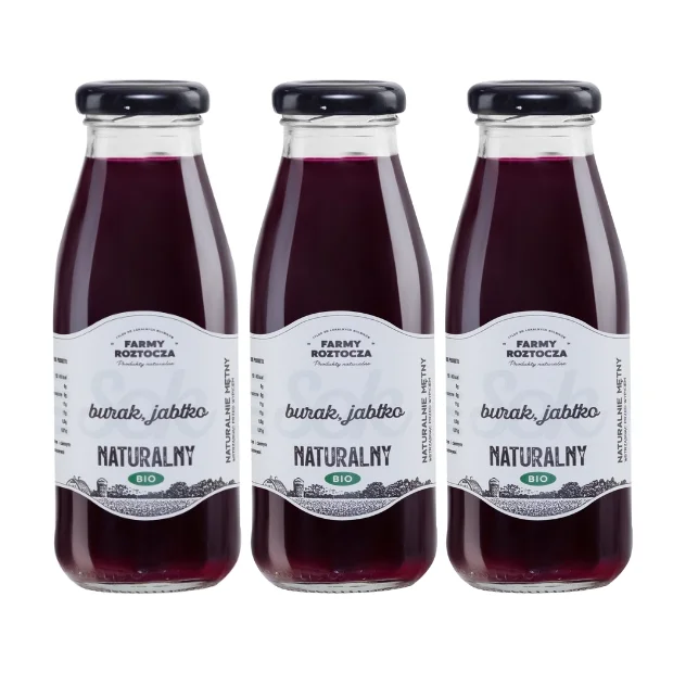 Sok burak jabłko Bio 3 butelki x 250 ml Farmy Roztocza
