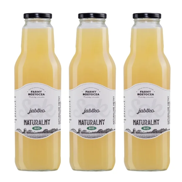 Sok jabłko Bio 3 butelki x 750 ml Farmy Roztocza