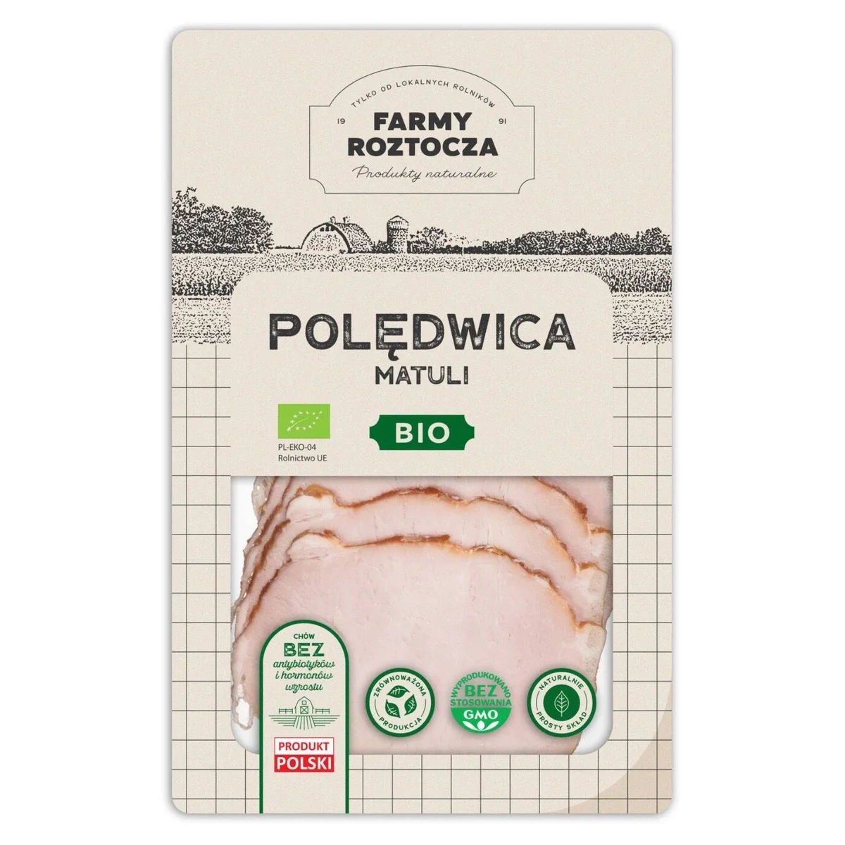 Polędwica matuli w plastrach Bio 100 g Farmy Roztocza