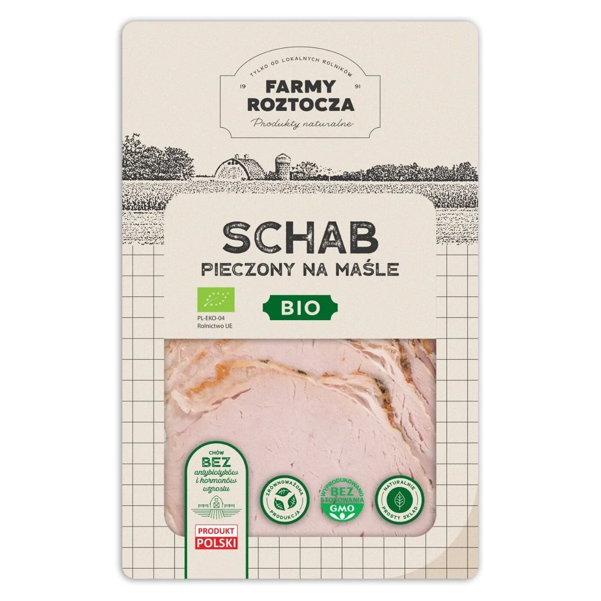 Schab pieczony na maśle w plastrach Bio 100 g Farmy Roztocza