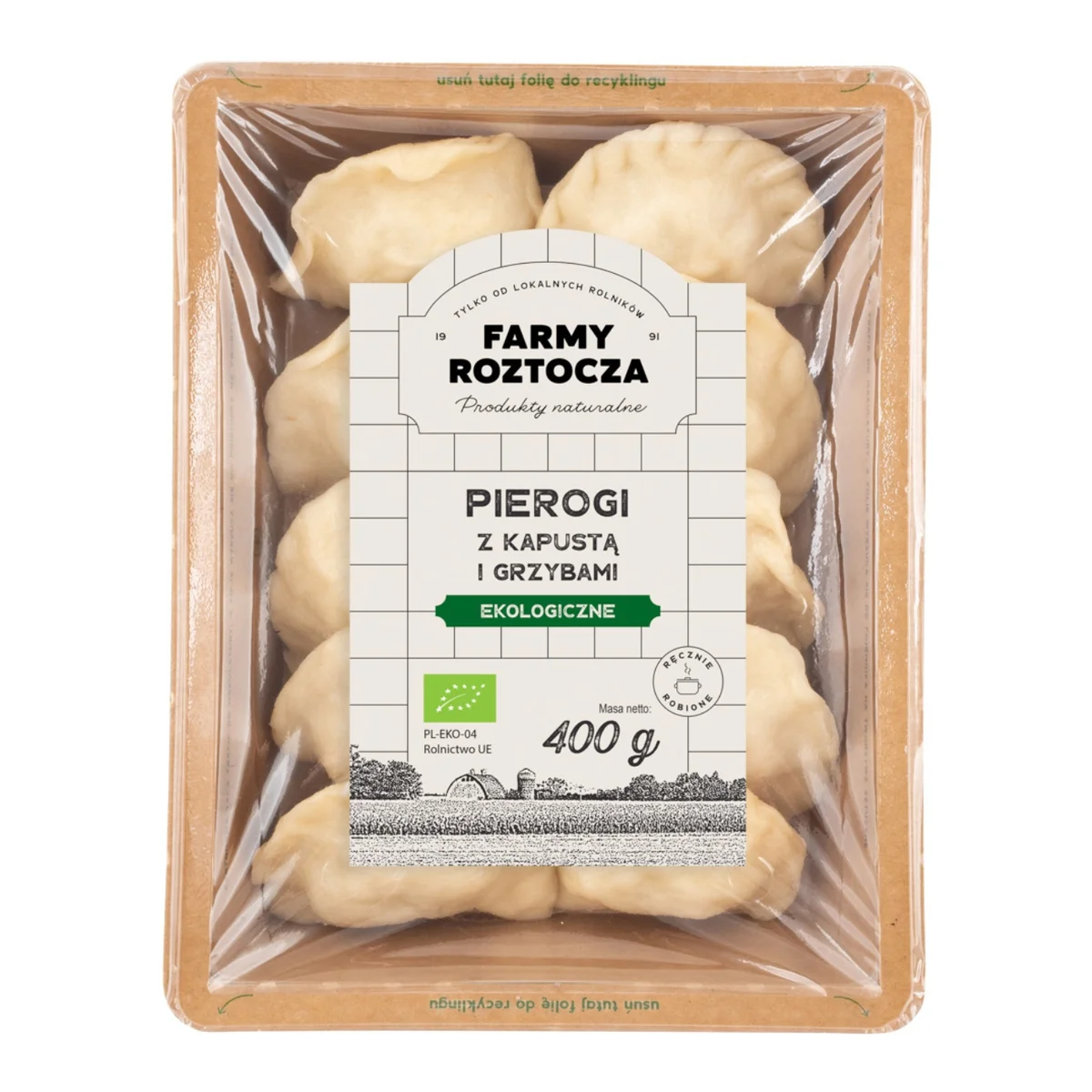Pierogi z kapustą i grzybami Bio
