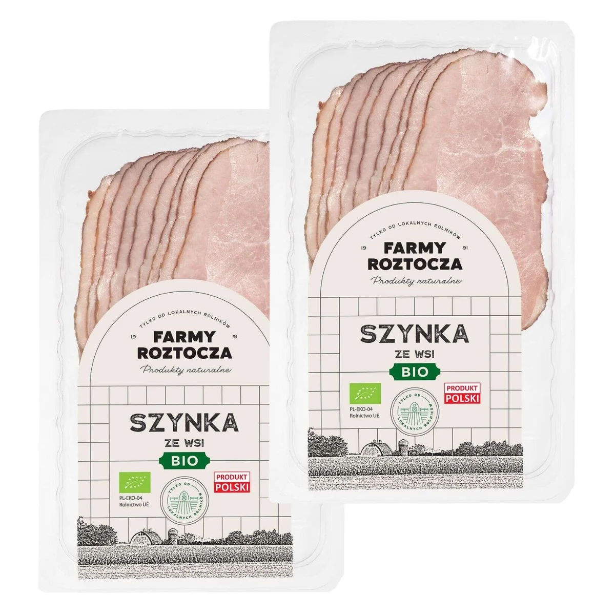 Szynka ze wsi w plastrach Bio 200 g Farmy Roztocza
