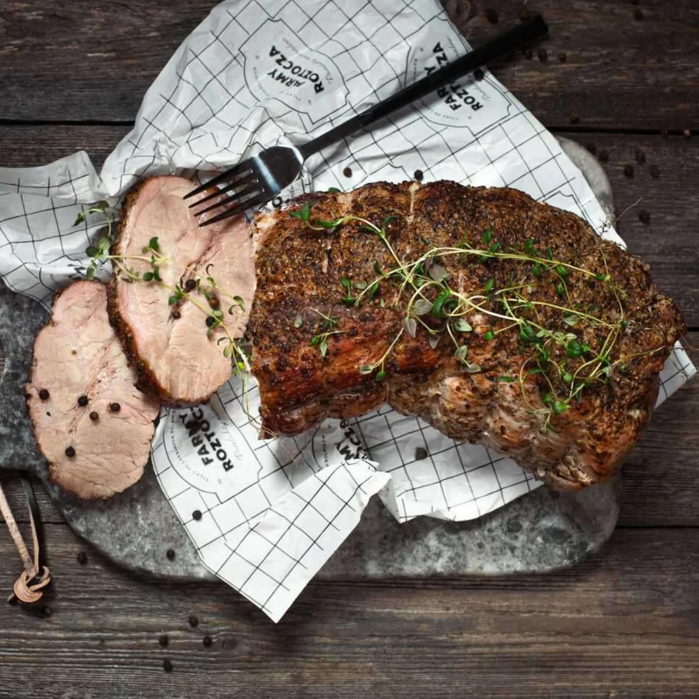 Karkówka wieprzowa z pieprzem kolorowym Bio 1 kg Farmy Roztocza