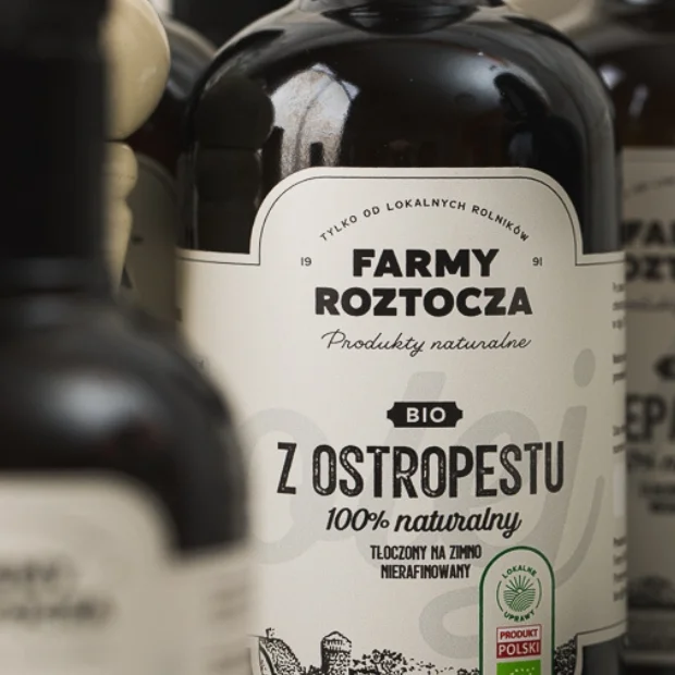 Olej z Ostropestu Bio tłoczony na zimno 500 ml  Farmy Roztocza