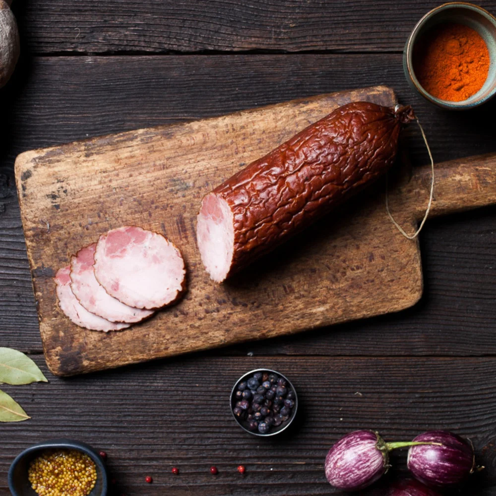 Kiełbasa krakowska sucha w plastrach Bio 200 g Farmy Roztocza