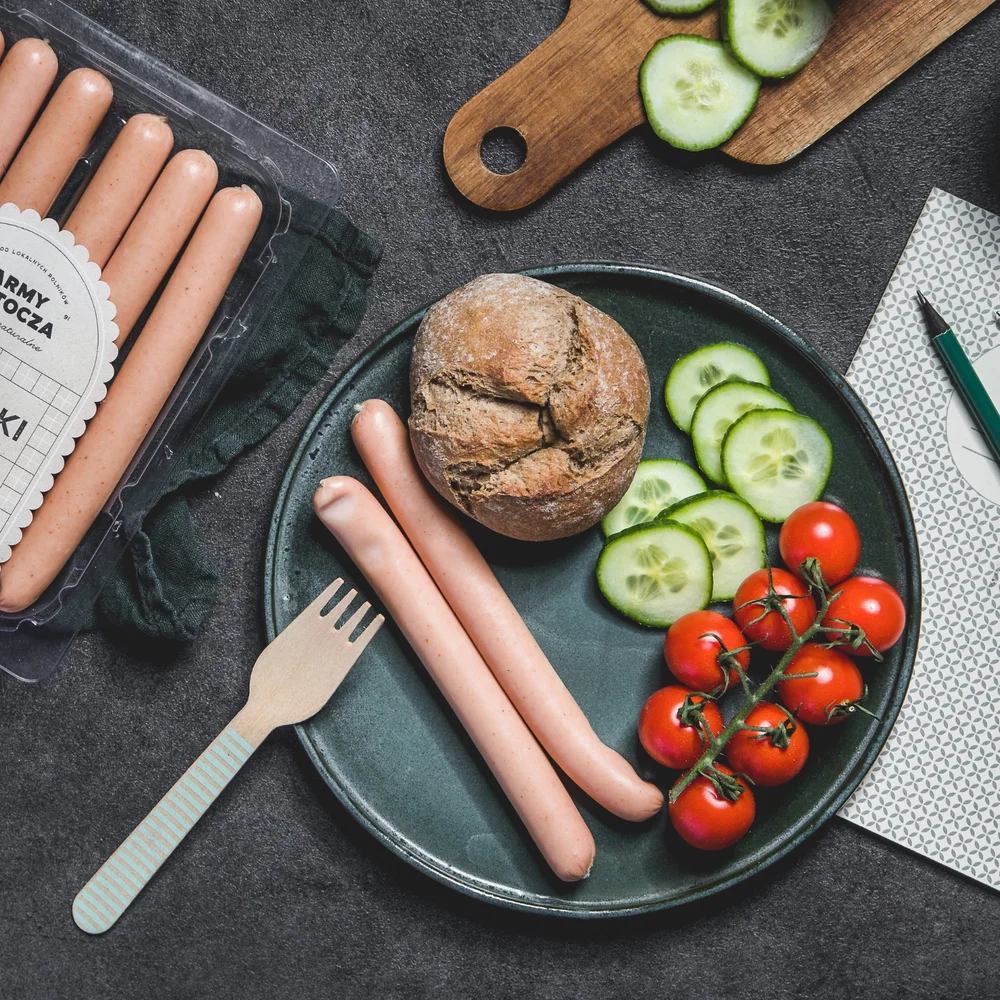Parówki Farmerki z kurczaka Bio 250 g Farmy Roztocza