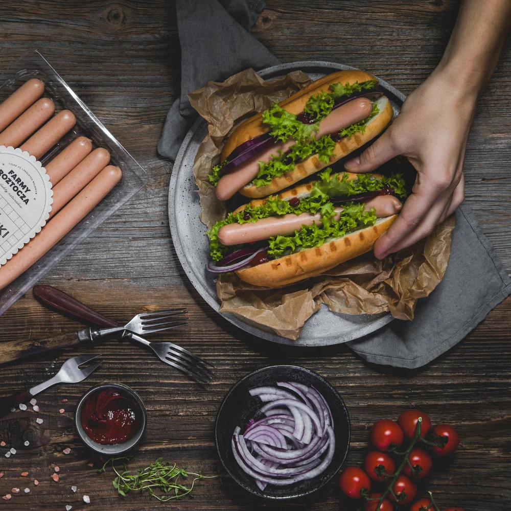 Parówki Farmerki z kurczaka Bio 250 g Farmy Roztocza