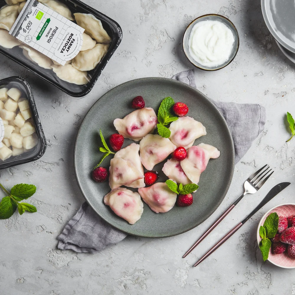 Pierogi z wiśniami Bio 500g Farmy Roztocza