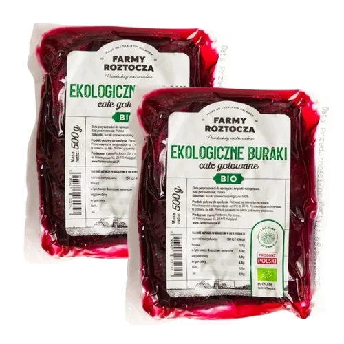 Buraki całe gotowane Bio 2 szt. x 500 g Farmy Roztocza