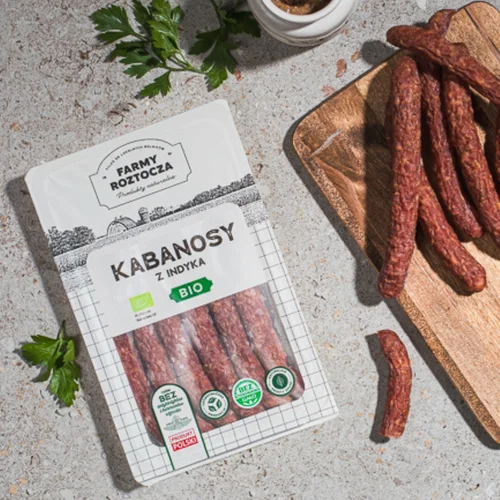 Kabanosy z indykiem Bio 150 g Farmy Roztocza
