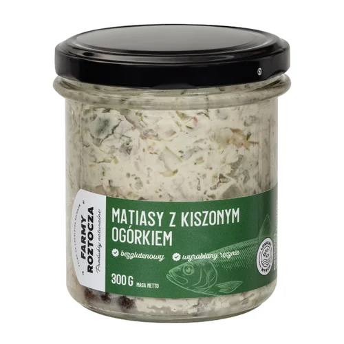 Matiasy z domowej spiżarni z kiszonym ogórkiem 300 g Farmy Roztocza