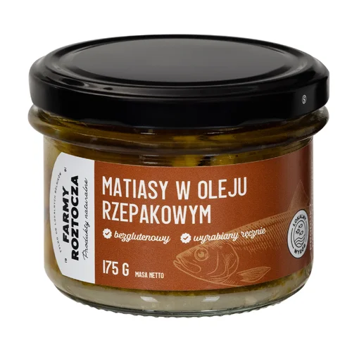 Matiasy w oleju rzepakowym 175 g Farmy Roztocza