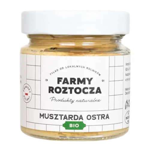Musztarda ostra Bio 210 g Farmy Roztocza