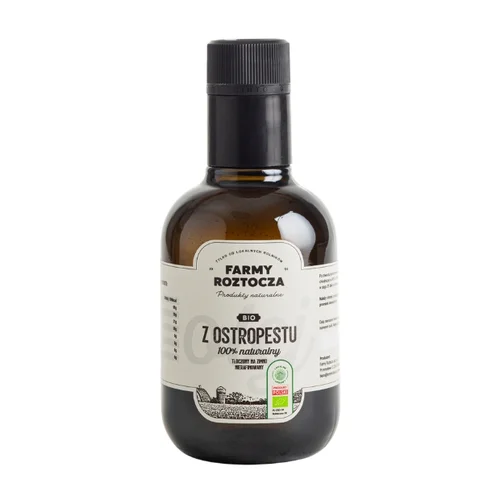 Olej z Ostropestu Bio tłoczony na zimno 250 ml Farmy Roztocza