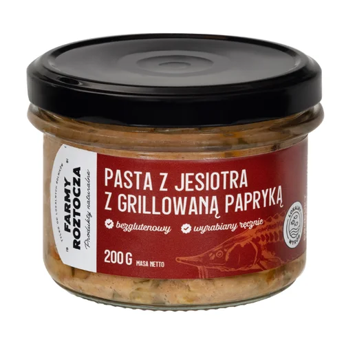 Pasta z jesiotra z grilowaną papryką 200 g Farmy Roztocza