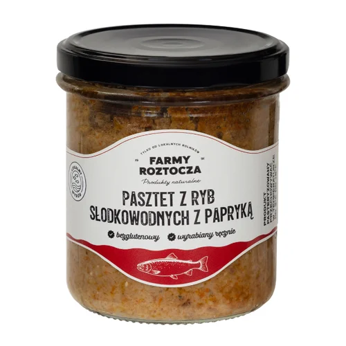 Pasztet z ryb słodkowodnych z papryką 270 g Farmy Roztocza