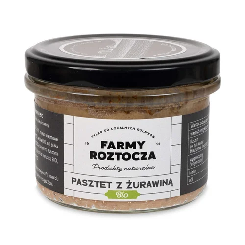Pasztet z żurawiną Bio 180 g Farmy Roztocza
