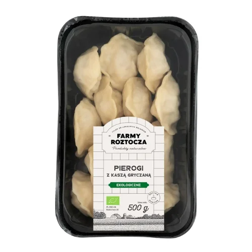 Pierogi z kaszą gryczaną i serem Bio 500 g Farmy Roztocza