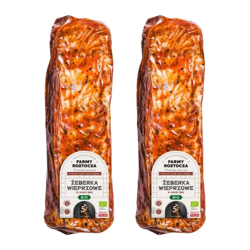 Żeberka w sosie BBQ Bio 2 szt. Farmy Roztocza