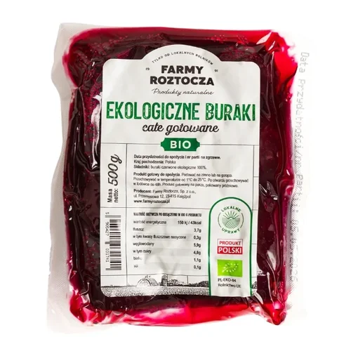 Buraki całe gotowane Bio 500 g Farmy Roztocza