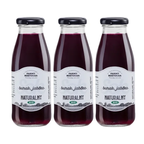 Sok burak jabłko Bio 3 butelki x 250 ml Farmy Roztocza