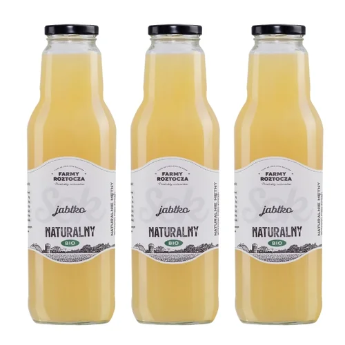 Sok jabłko Bio 3 butelki x 750 ml Farmy Roztocza