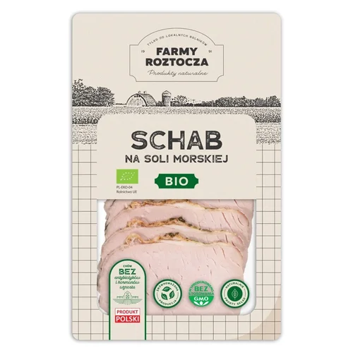 Schab na soli morskiej w plastrach Bio 100 g Farmy Roztocza