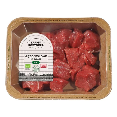 Mięso wołowe na gulasz Bio 300 g Farmy Roztocza