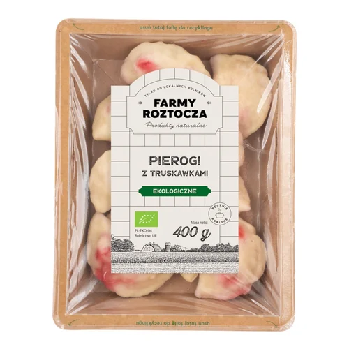 Pierogi z truskawkami Bio