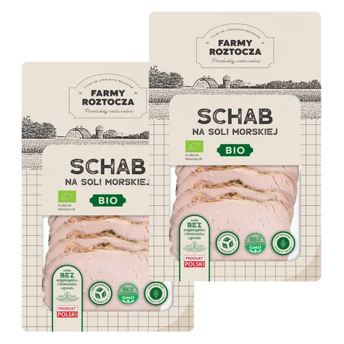 Schab na soli morskiej w plastrach Bio 200 g Farmy Roztocza