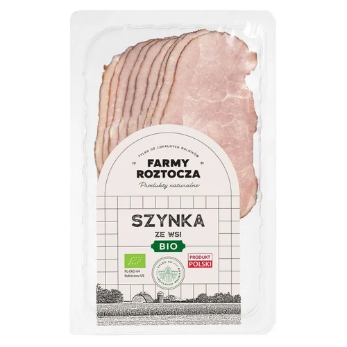 Szynka ze wsi w plastrach Bio 100 g Farmy Roztocza
