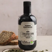 Olej z Pestek dyni Bio tłoczony na zimno 500 ml Farmy Roztocza